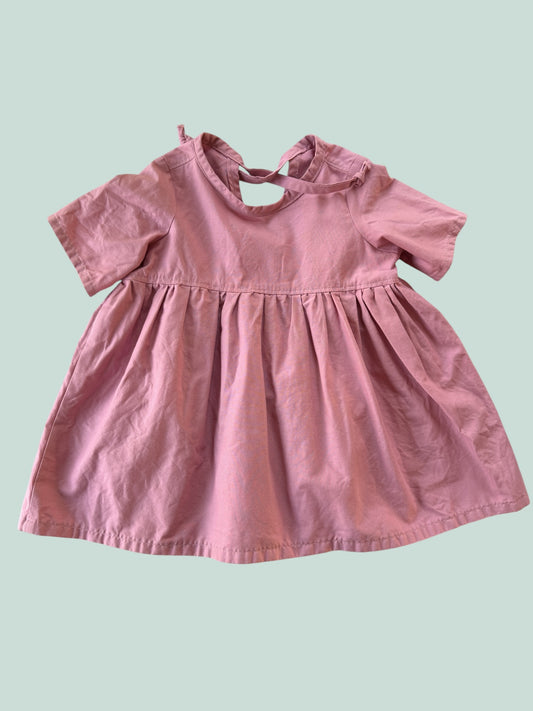 Pink cotton dress 3Y | Nest + Nurture