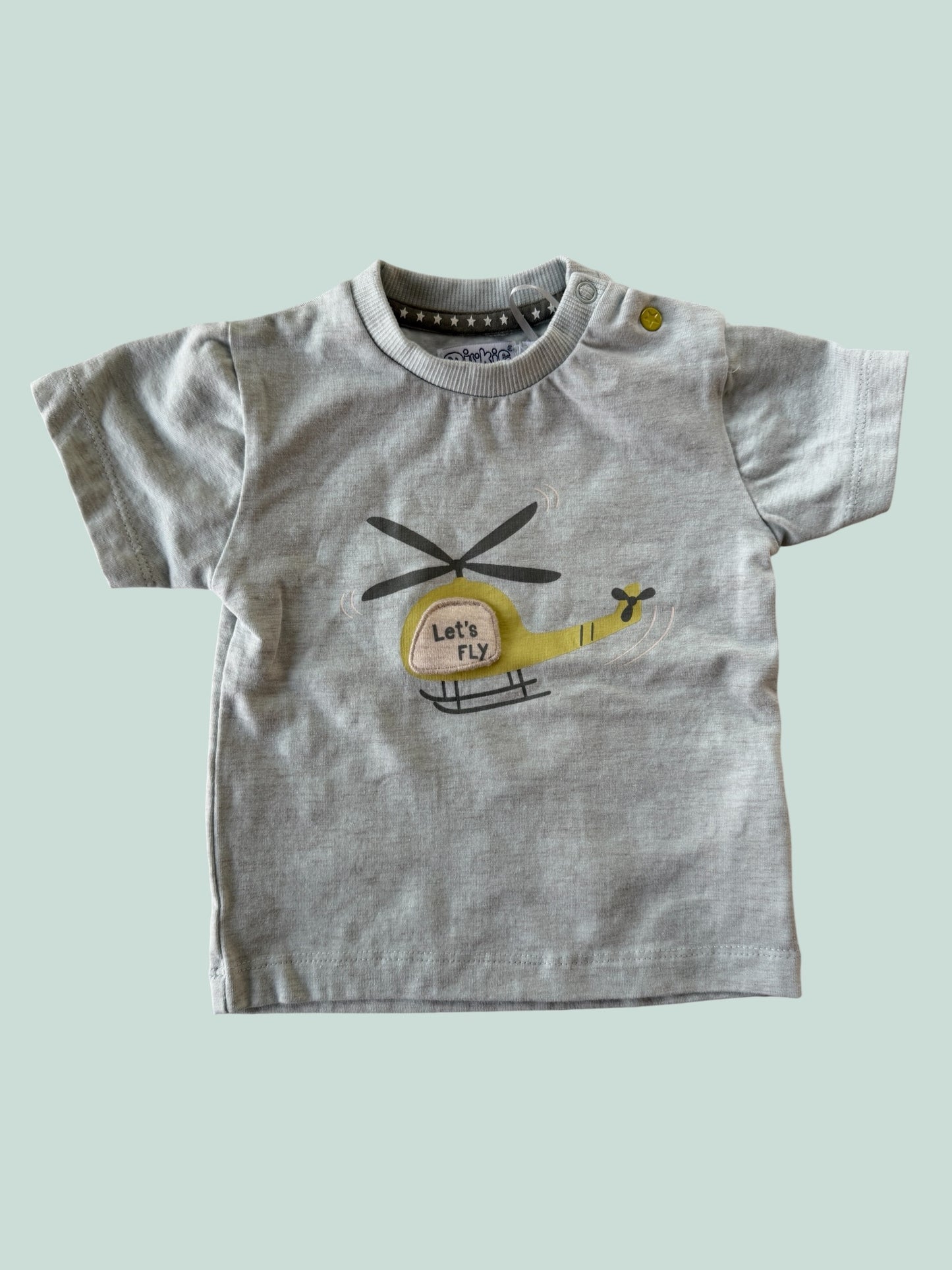 Cotton blend 'Let's Fly' t-shirt 12m | Dirkje
