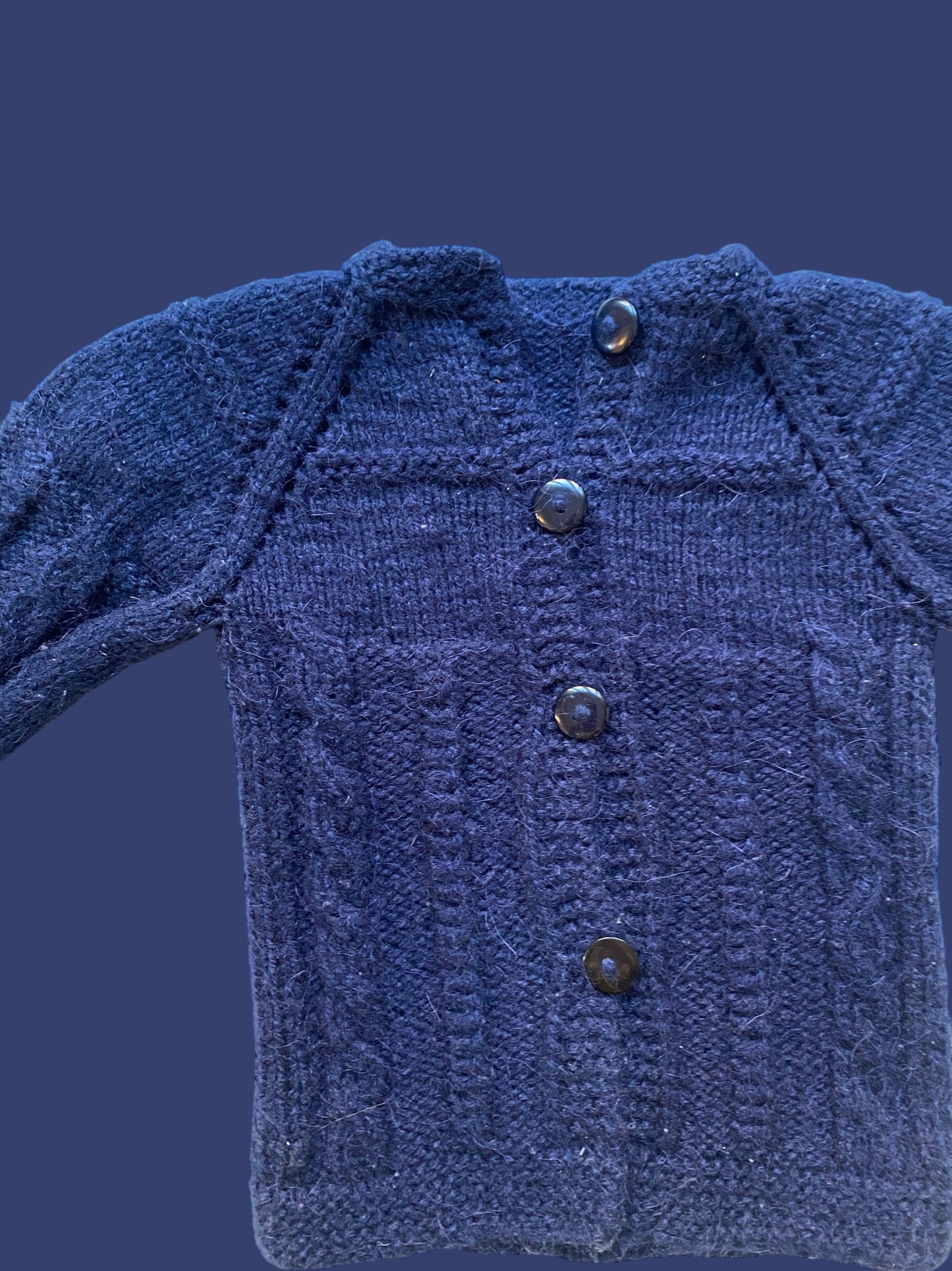 Hand knit cardigan ~1-2Y