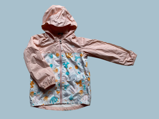 Pink zipline rain jacket 5Y | The North Face