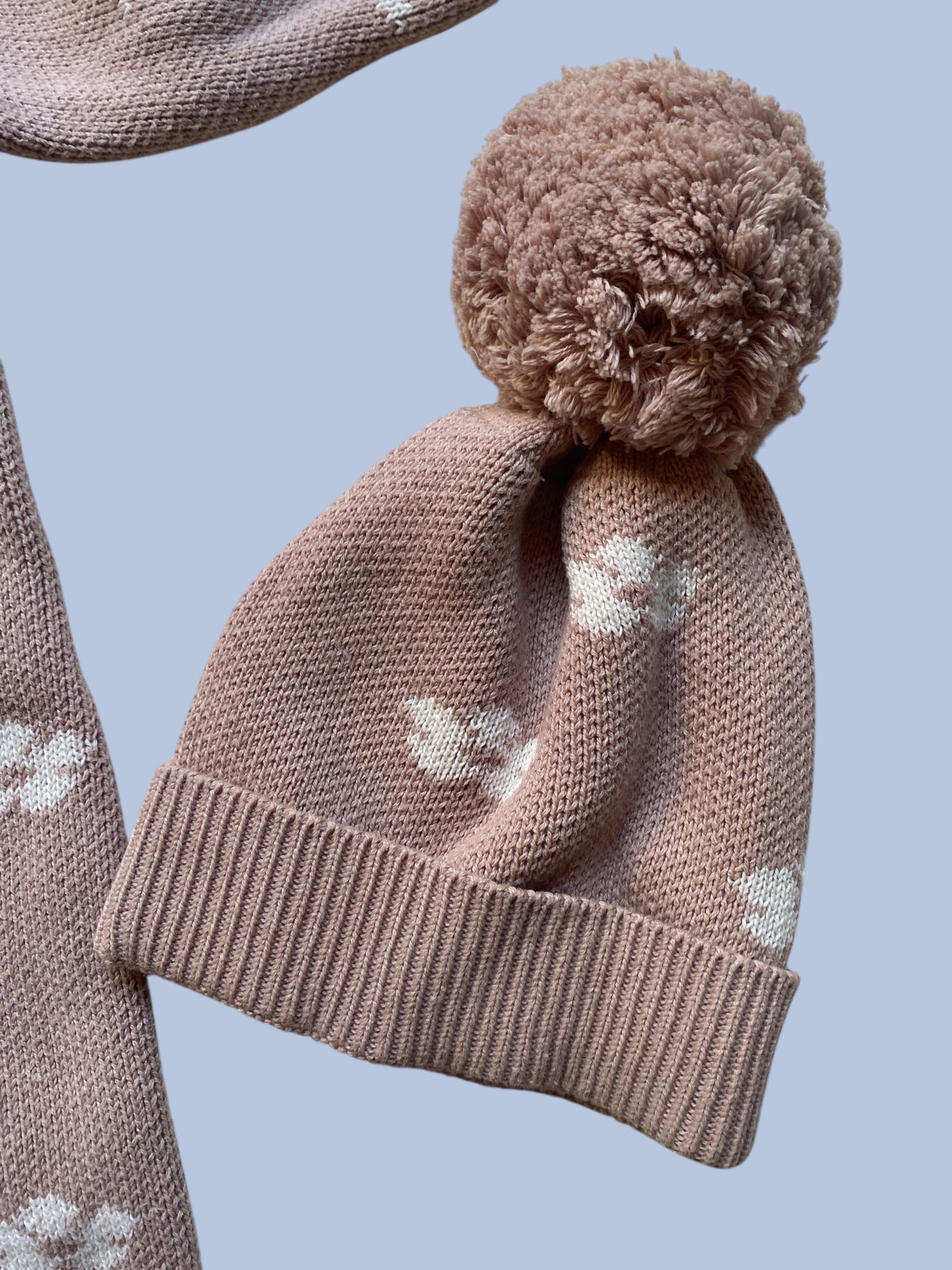 Knit cotton onepiece + hat 6-12m | Jamie Kay