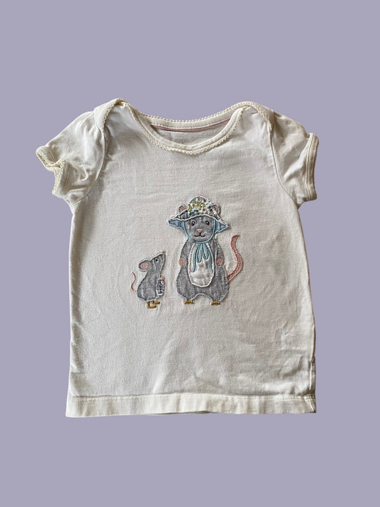 Mouse cotton t-shirt 18-24m | Baby Boden
