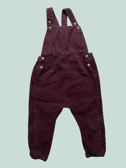 Brown cotton corduroy overalls 18m | H&M