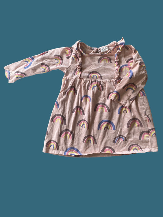 Cotton rainbow dress 18m | H&M