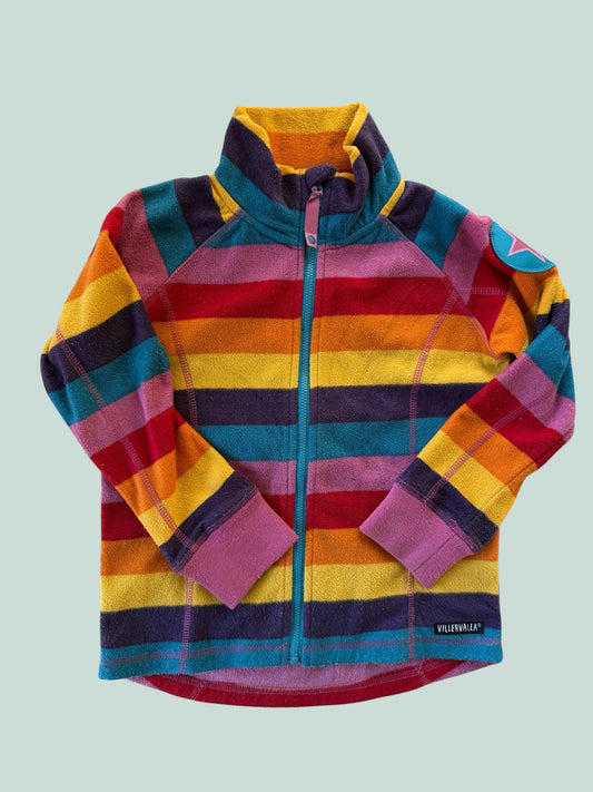 Striped fleece sweater 5-7Y (116) | Villervalla