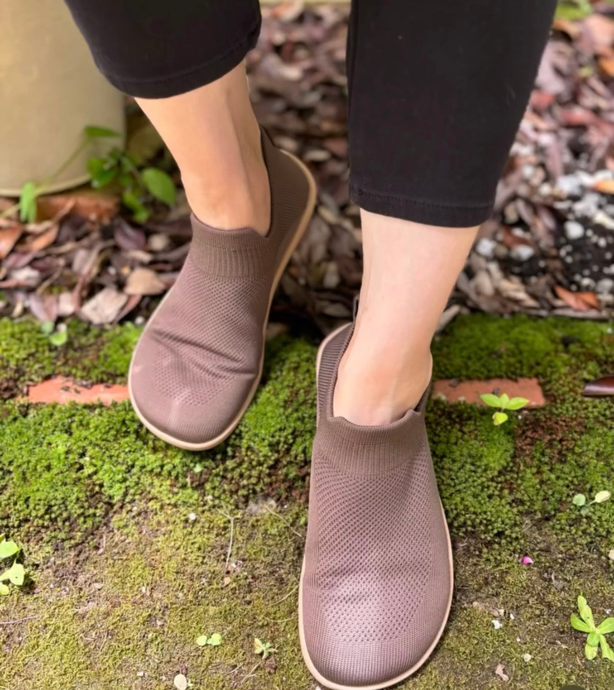 Brown Agile I barefoot sock shoes 38 EU | Saguaro