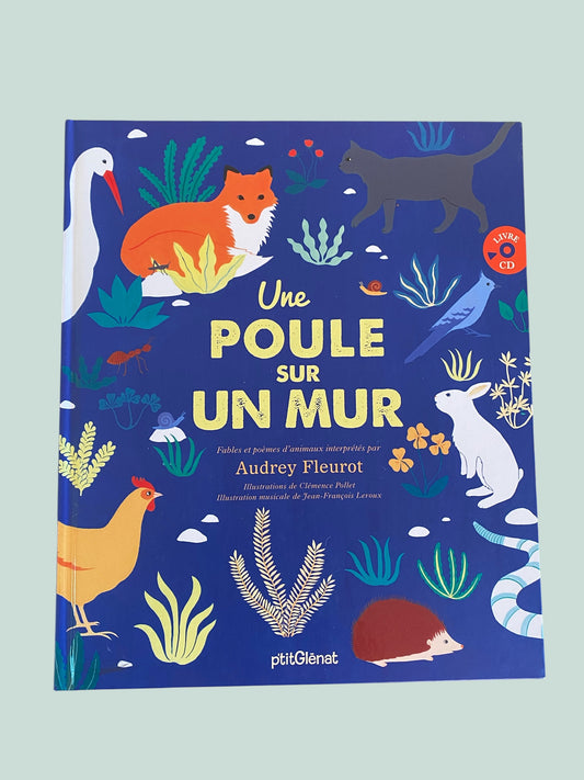 FRENCH Une Poule sur un mur book + CD