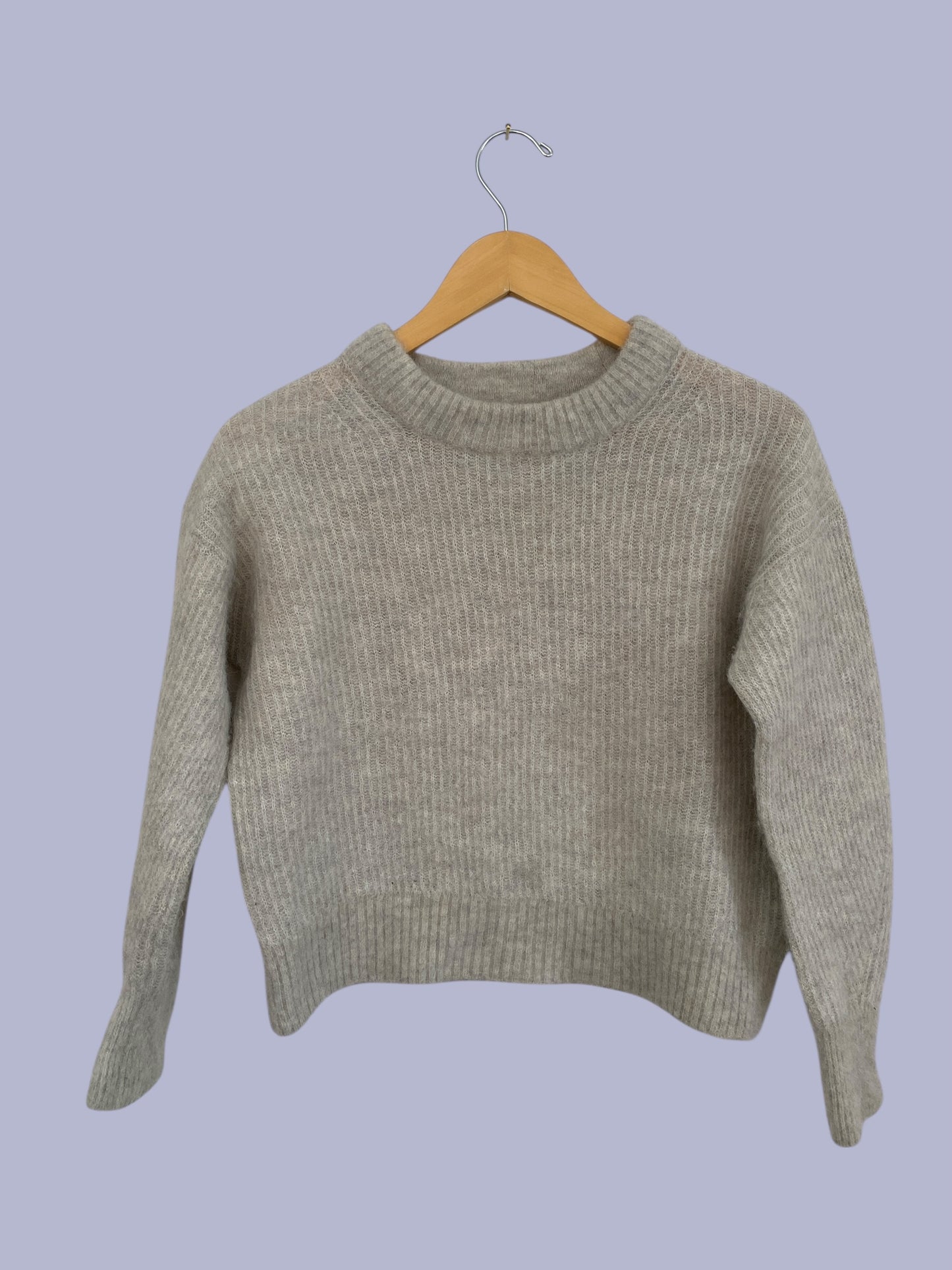 Alpaca blend light grey sweater women’s small | Everlane