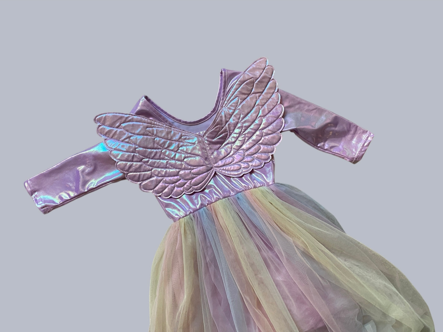Shimmering dress with wings 5-6Y | Great Pretenders
