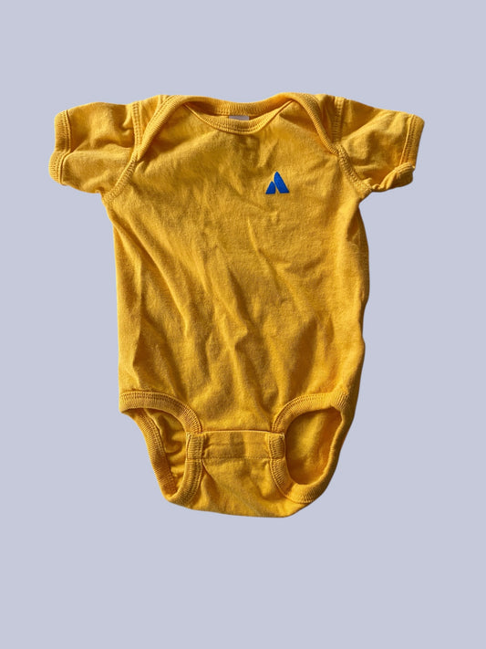 Yellow cotton onesie 3-6m | Rabbit Skins