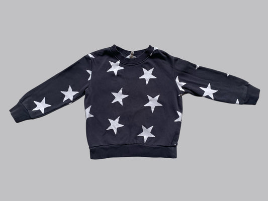 Cotton blend star crewneck sweater 2-4Y | H&M