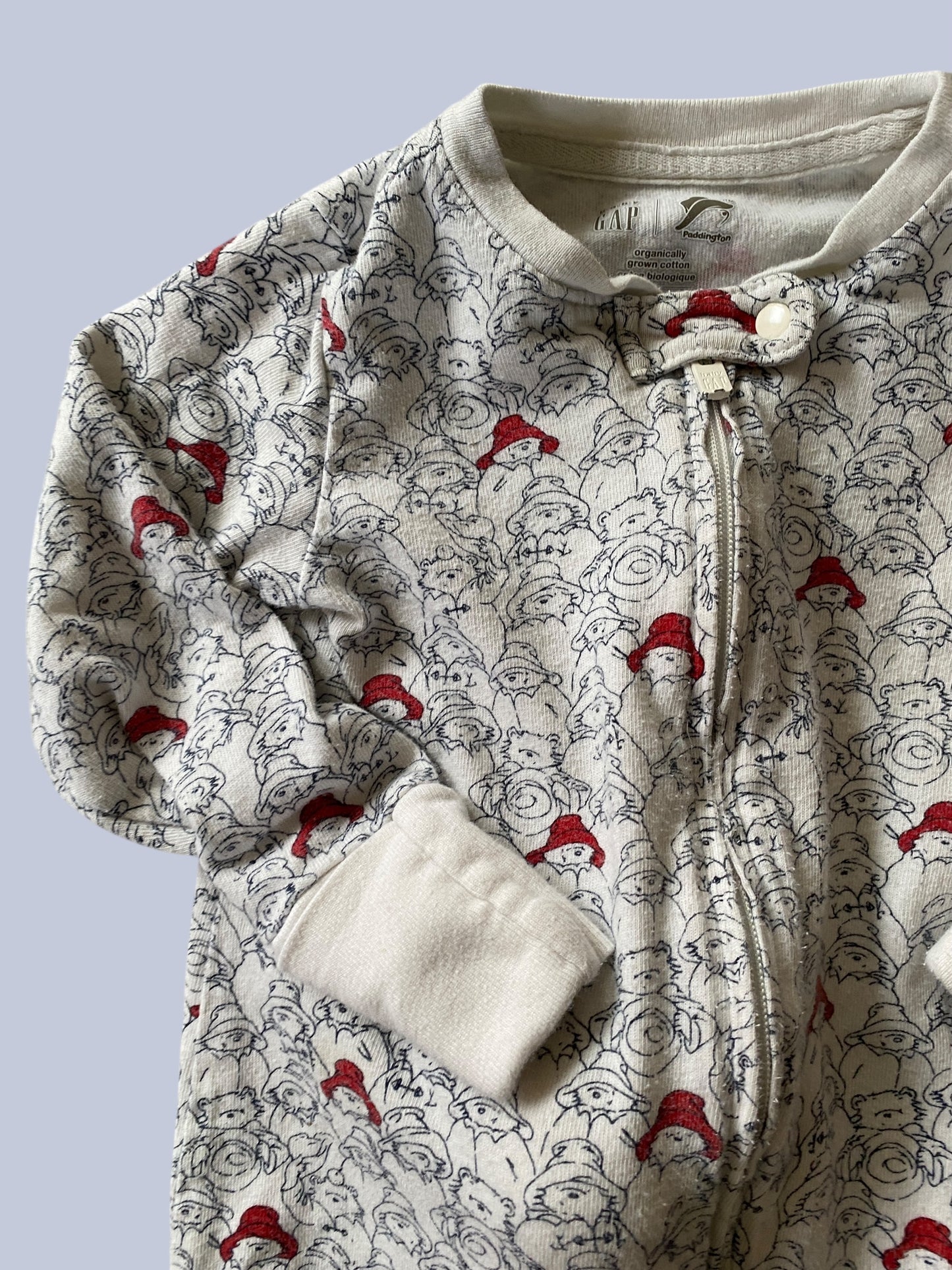 Organic cotton Paddington zip sleeper 6-9m | Gap