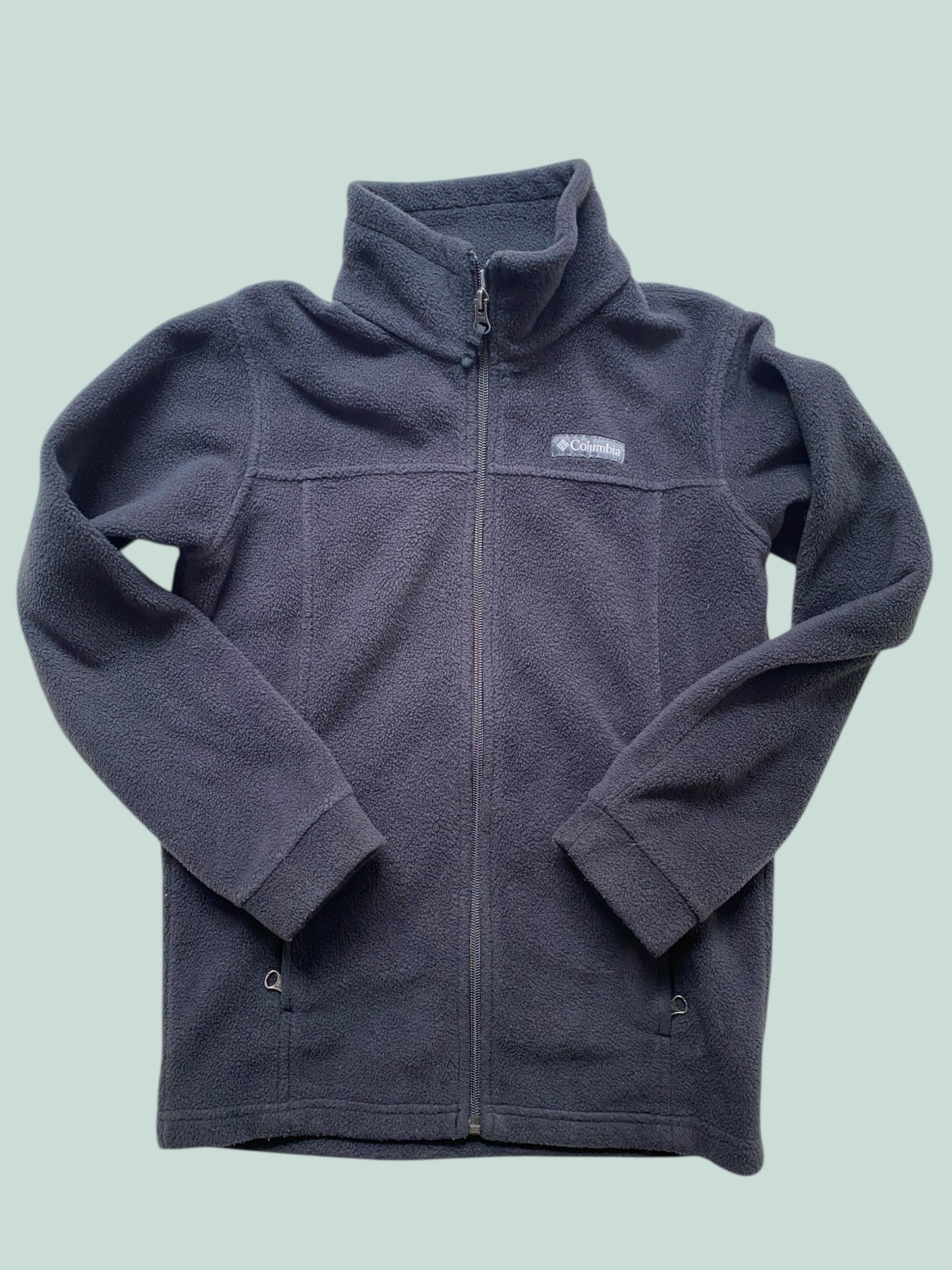 Black fleece zip sweater 10-12Y | Columbia