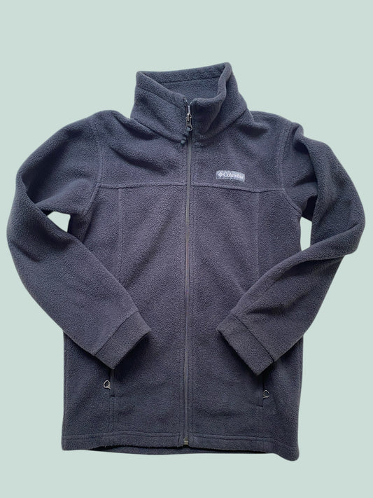 Black fleece zip sweater 10-12Y | Columbia