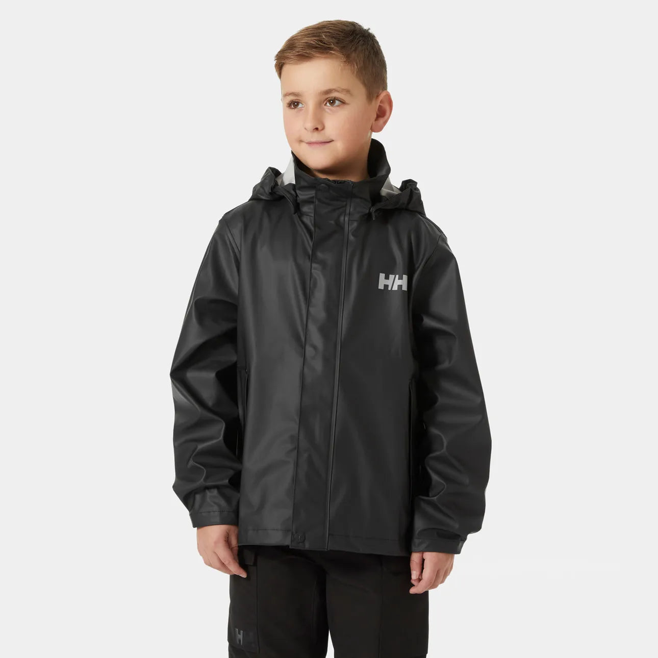 Black rain jacket 12Y | Helly Hansen