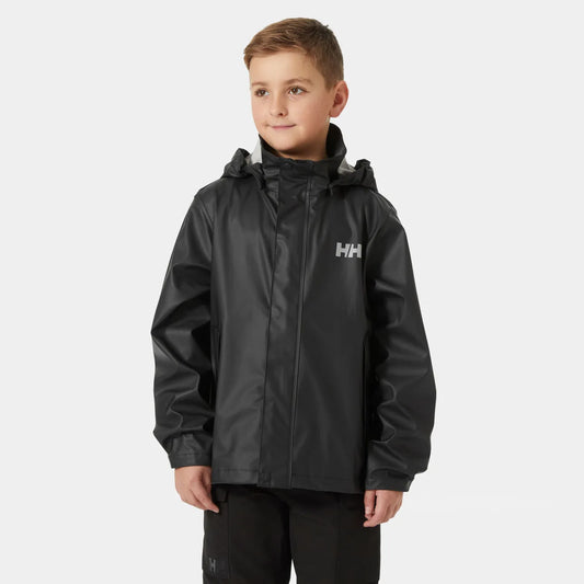 Black rain jacket 12Y | Helly Hansen