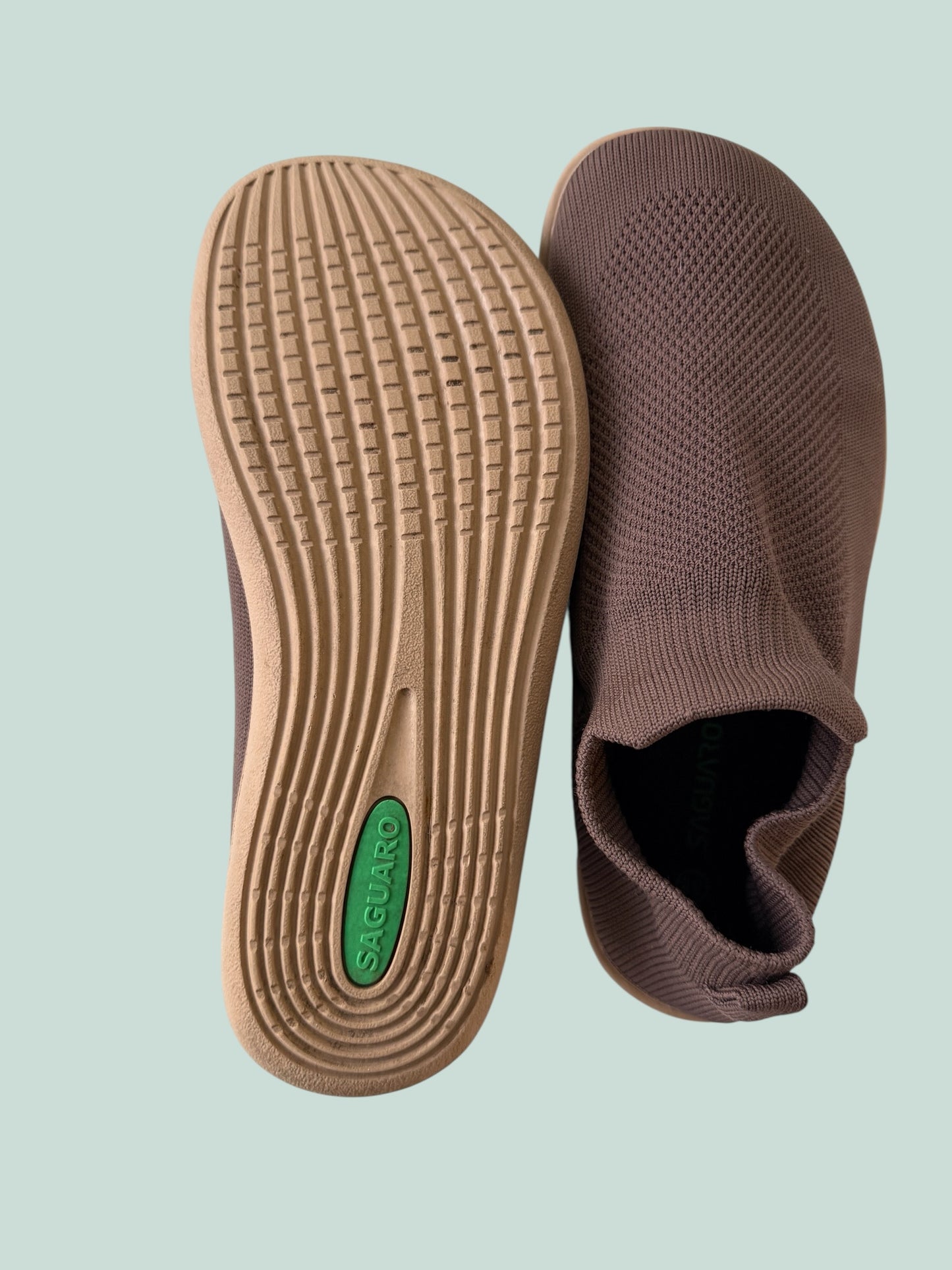 Brown Agile I barefoot sock shoes 38 EU | Saguaro
