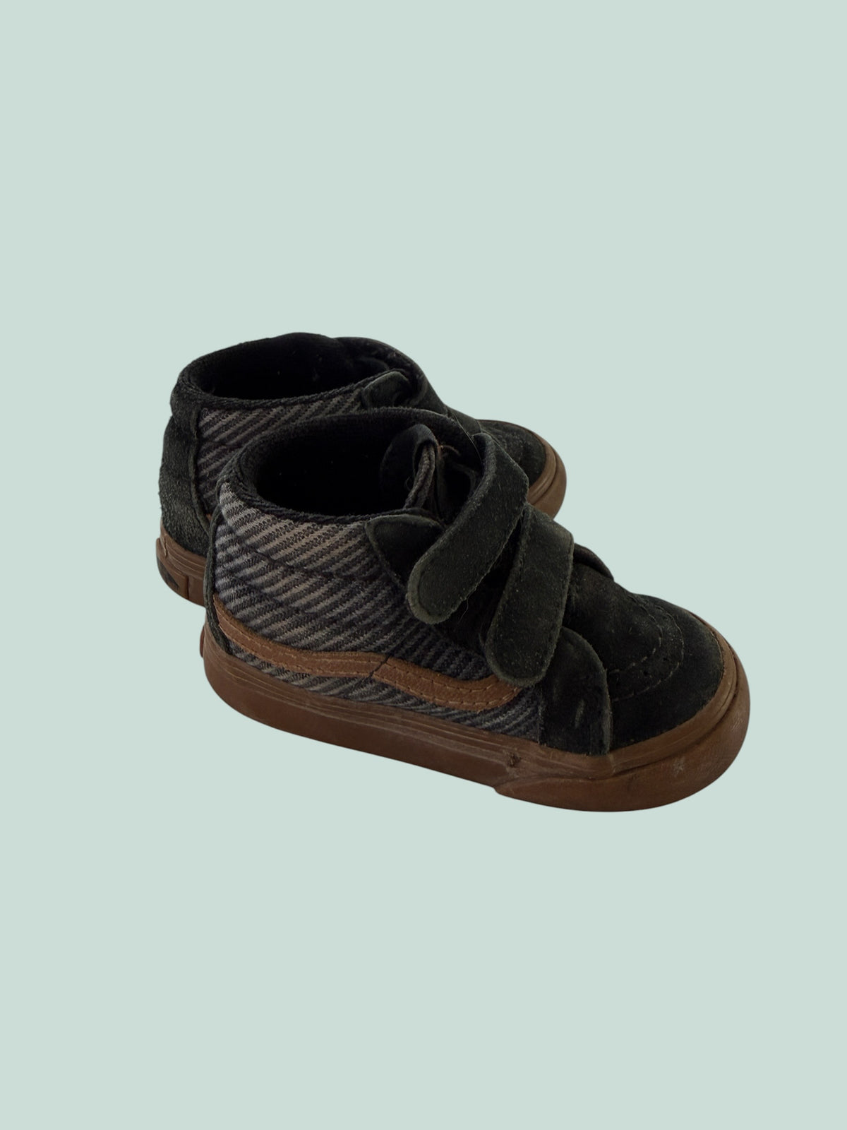 Black velcro shoes 5US Little Kid | Vans