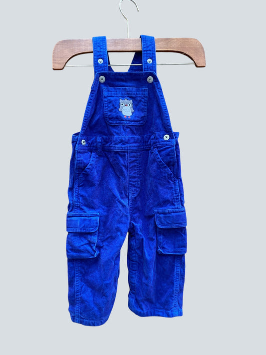 Corduroy cotton owl overalls 12-18m  (generous) | Gymboree