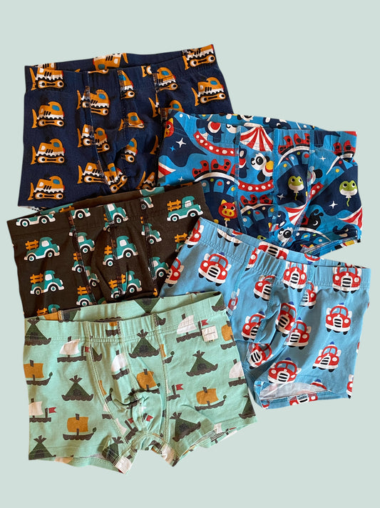 Organic cotton boxer shorts 9-10Y (134) | Maxomorra - various styles