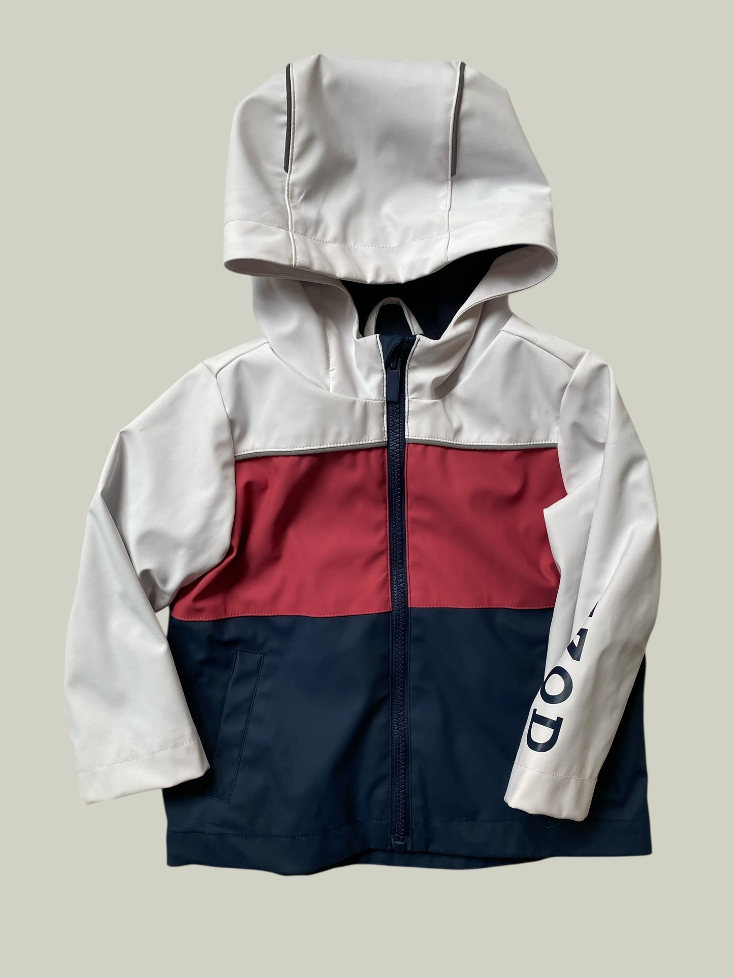 Colourblock rain jacket with light jersey lining 2Y | Izod