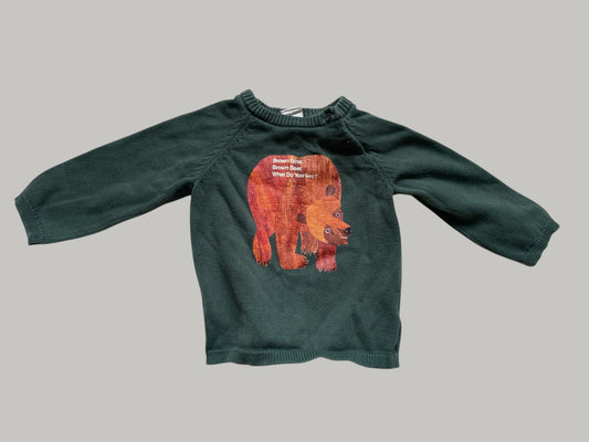 Brown Bear Brown Bear cotton knit sweater 9-12m | H&M