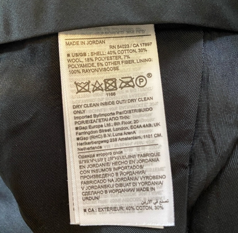 Dark green wool button up cardigan women's small | Haggar