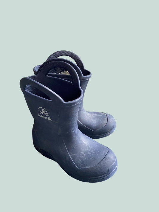 Navy light weight rain boots 12 US Little Kids | Kamik