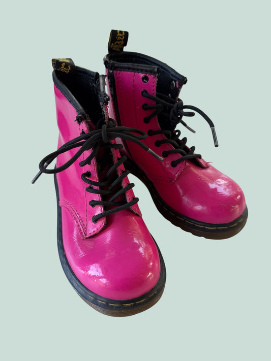 Hot pink boots with zipper 10US | Dr Martens