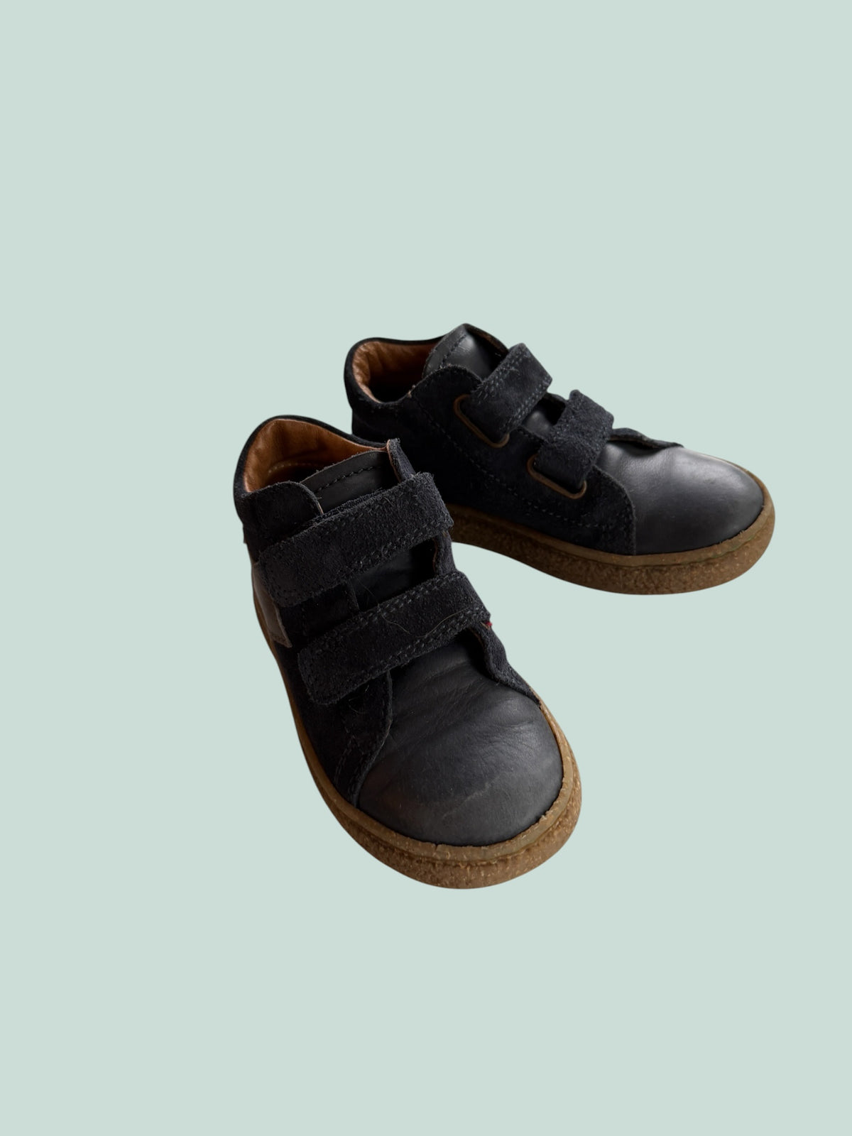 Navy velcro leather sneakers 8US (25 EU) | Naturino