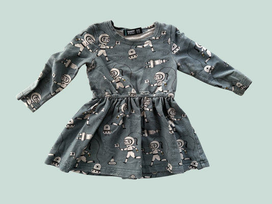 Organic cotton space dress 1.5-3Y | Raspberry Republic