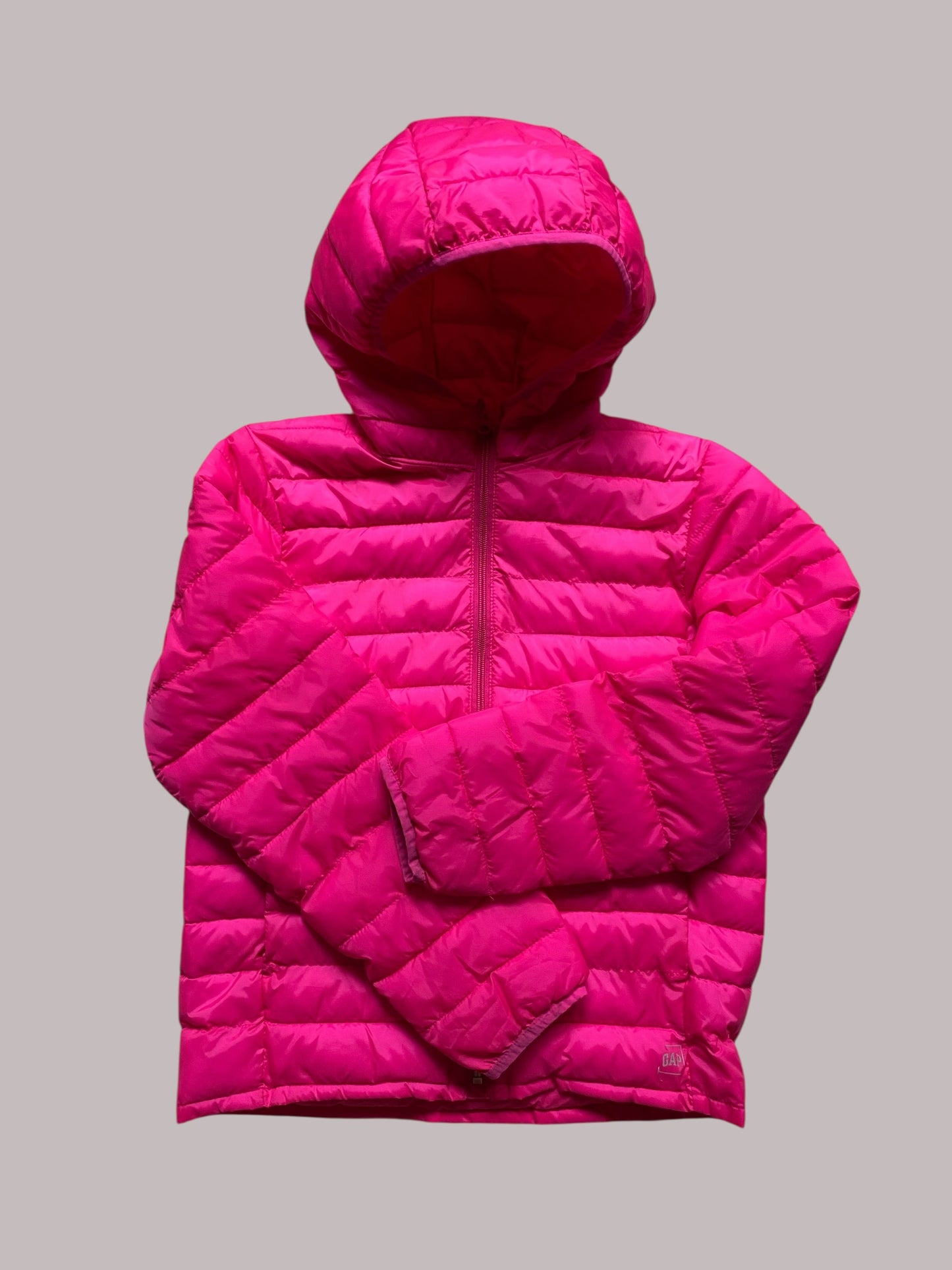 Neon pink lightweight puffer jacket 12Y (XL) | Gap