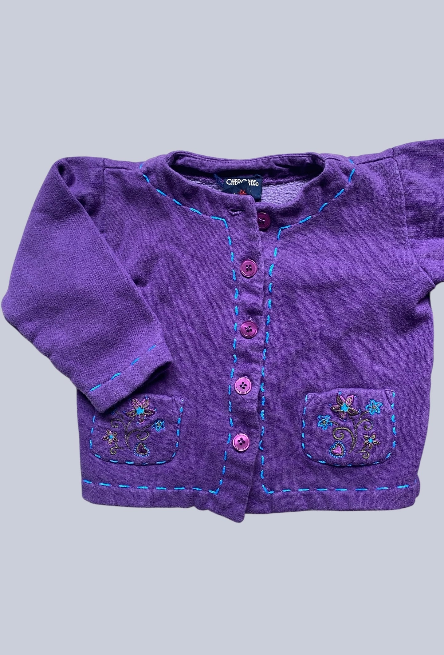 Vintage purple cotton blend set 3Y | Cherokee