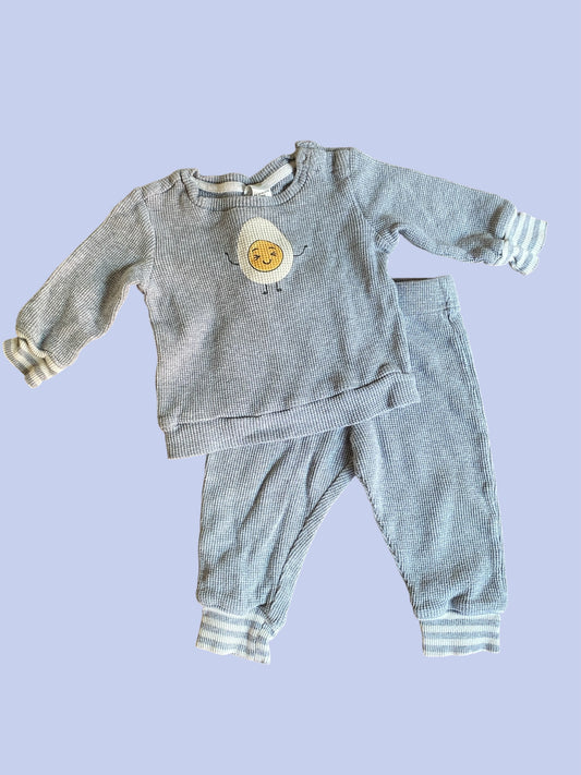 Organic cotton waffle set 12-18m | The Littles
