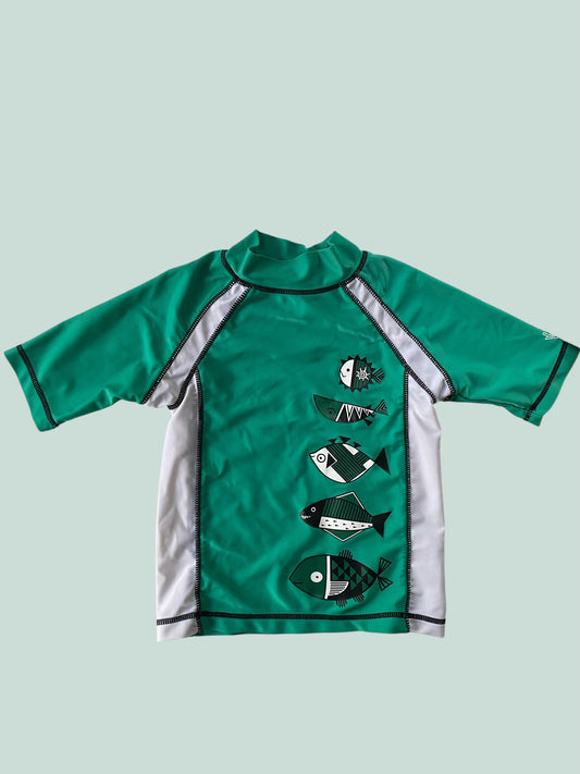 Green swim rashguard 6Y | UV Skinz