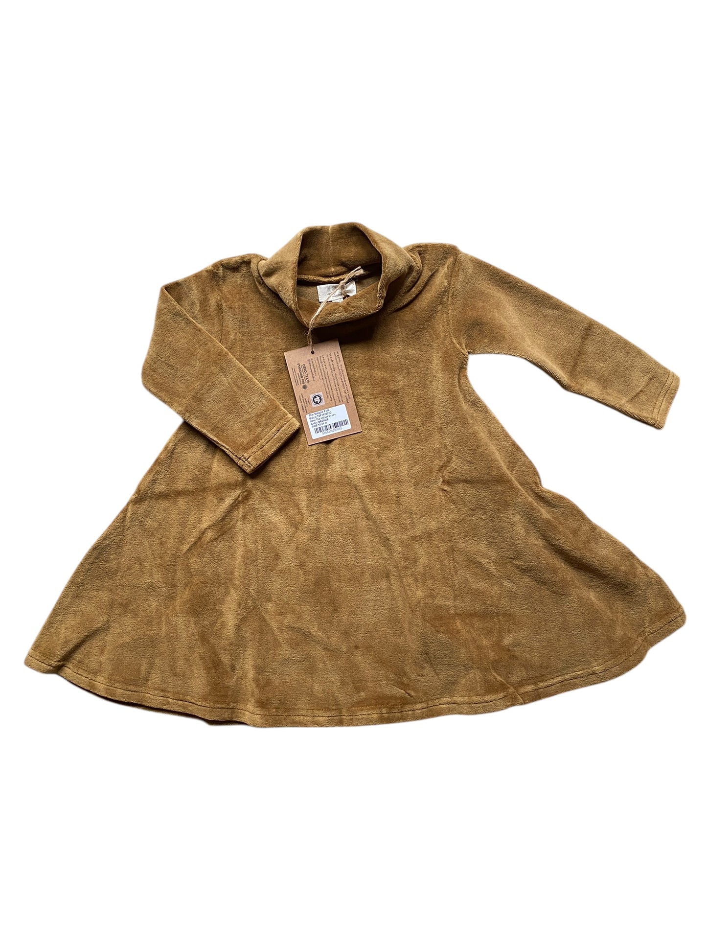 Organic cotton velvet dress 18-24m | The Simple Folk