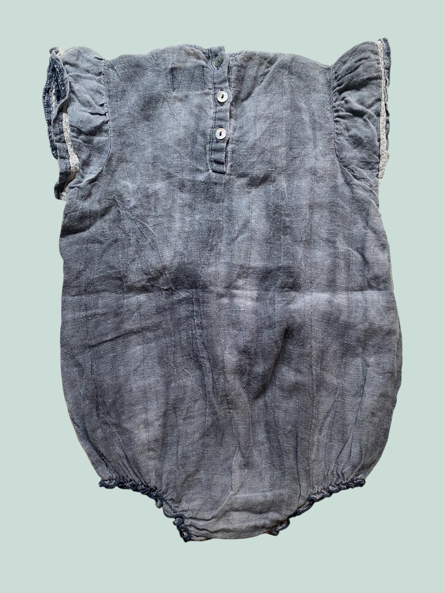 Beautiful ramie bloomer romper 2Y | Noma
