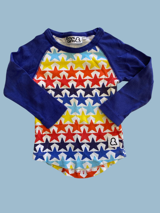 Organic cotton long sleeve top 1-2Y | Boys & Girls