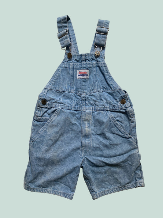 Vintage made in USA cotton short overalls 6Y | Oshkosh