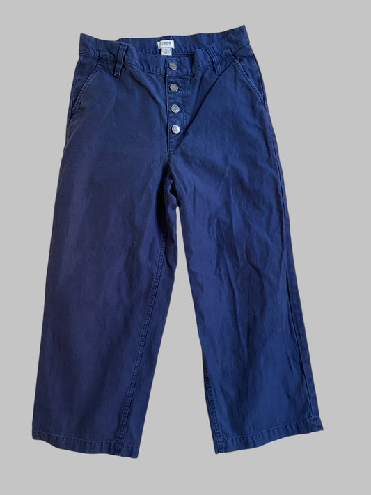 Navy cotton pants 27 women’s | J. Crew