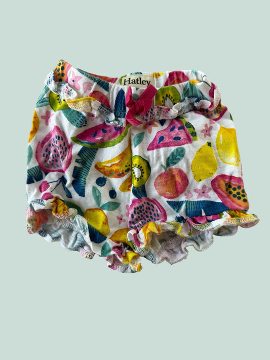 Cotton fruit bloomer shorts 3-6m | Hatley