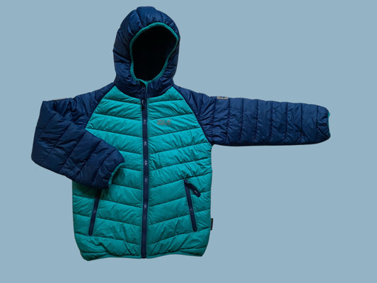 Teal and blue puffer jacket 6-8Y (128) | Jack London