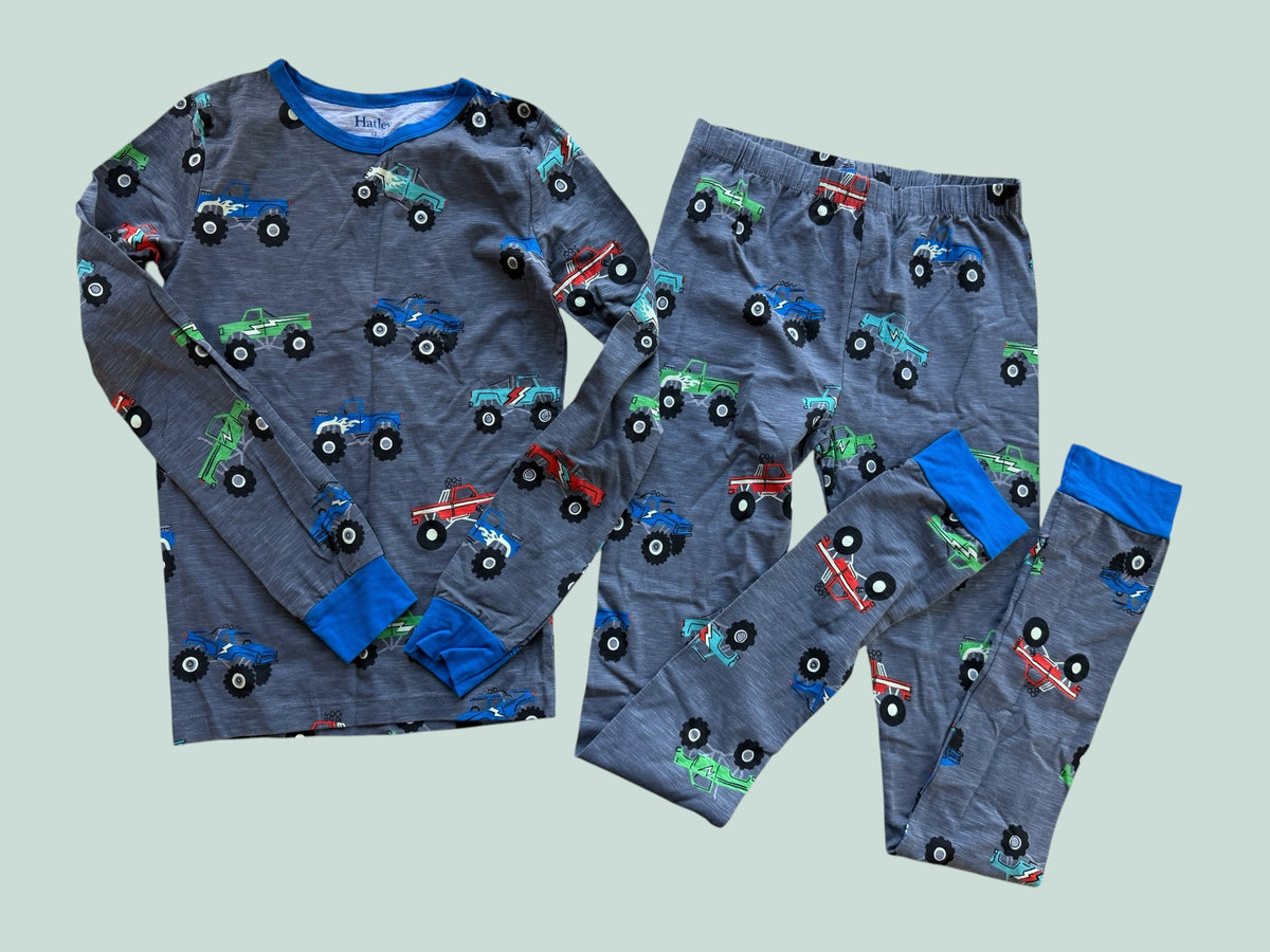 Organic cotton truck pj set 12Y | Hatley