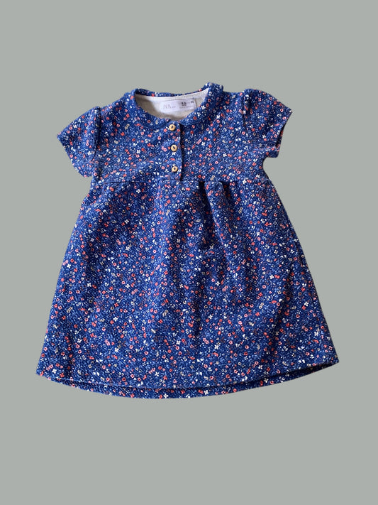 Blue flower dress 18-24m | Zara