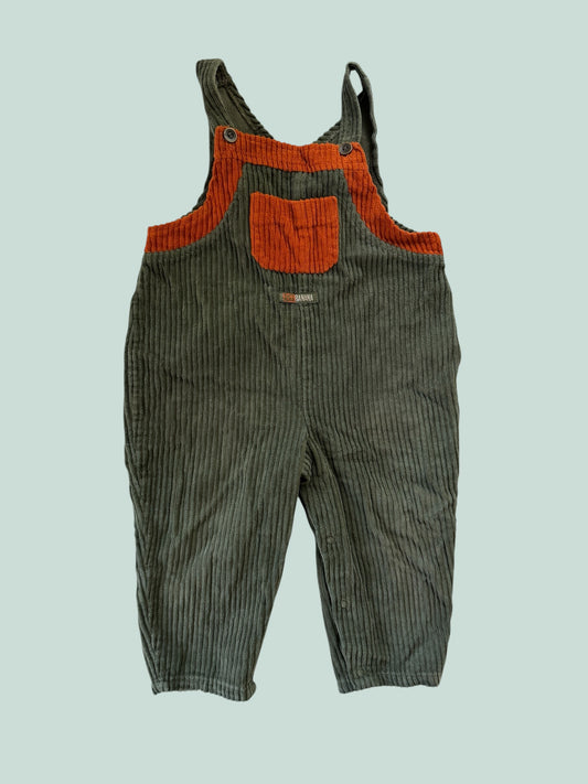 Vintage corduroy cotton overalls 24m | Banana Split