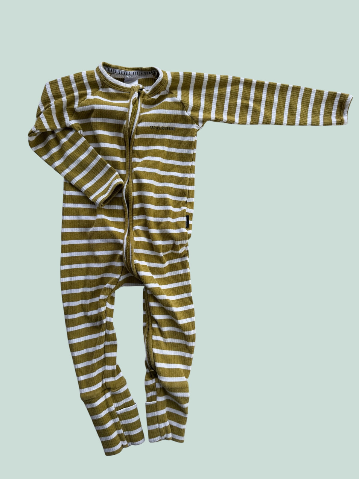 Striped cotton sleeper 12-18m | Bonds Wondersuit