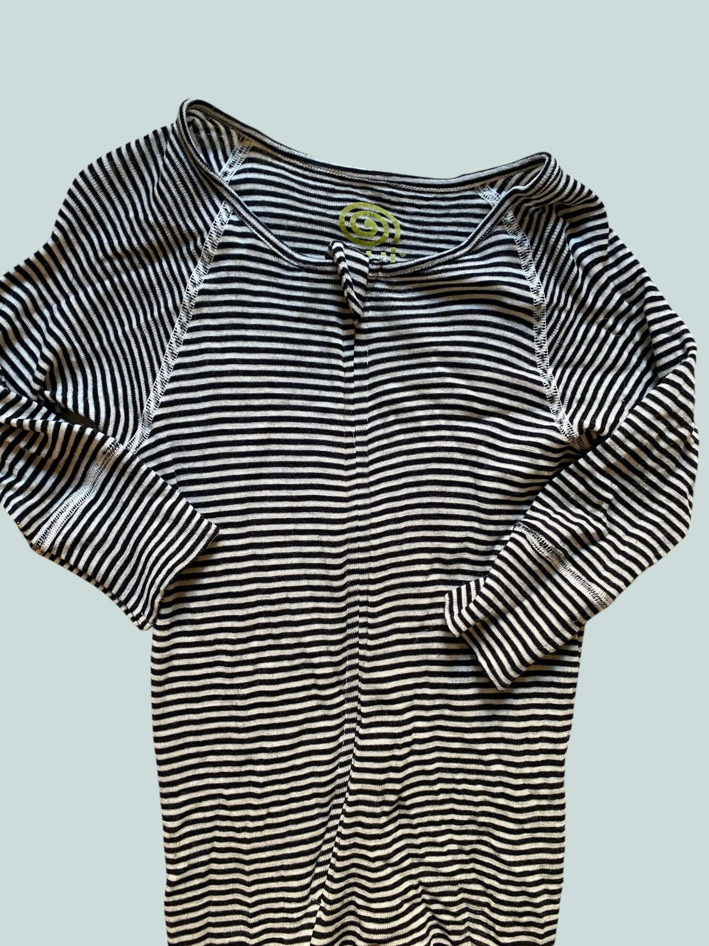 Black and white merino wool sleeper 18-24m | Nui