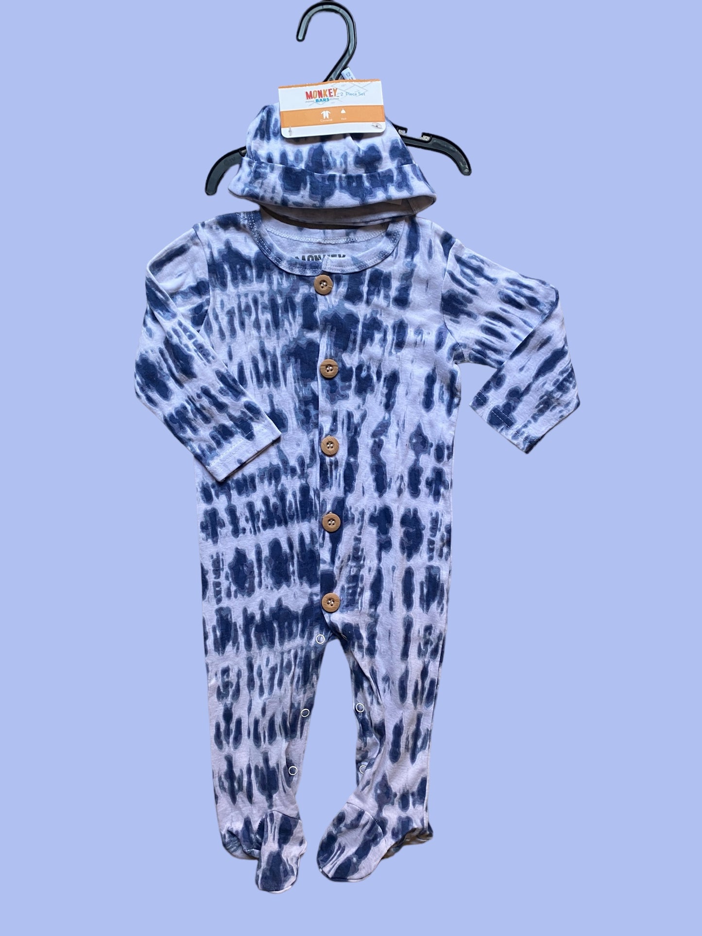 Cotton sleeper + hat set 12m | Monkey Bars