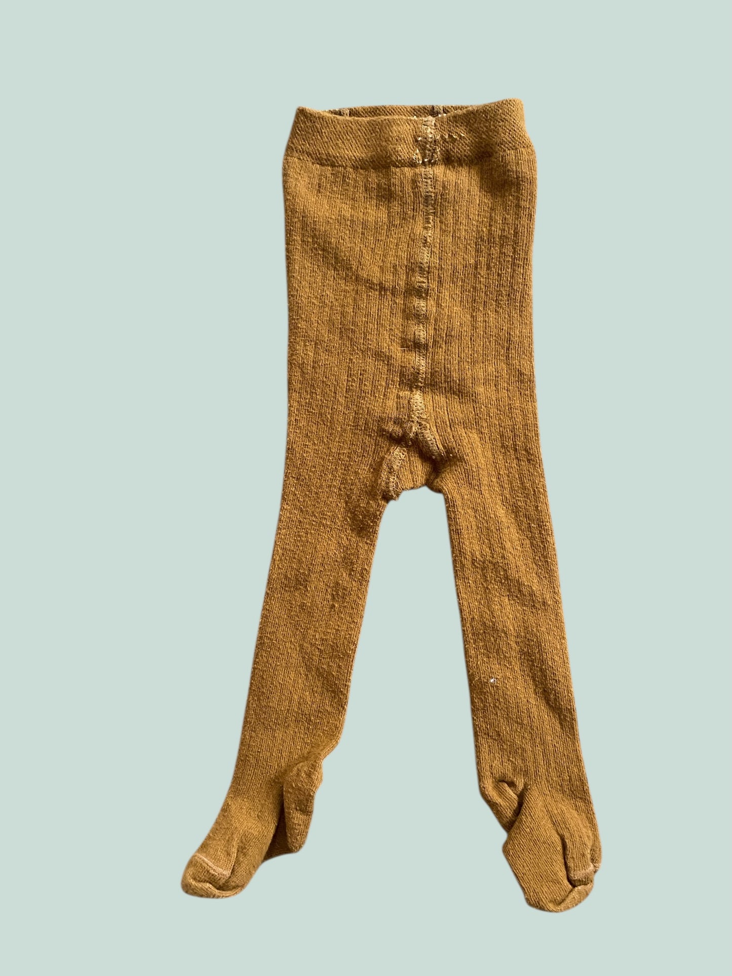 Organic cotton ribbed baby tights 0-12m | The Simple Folk
