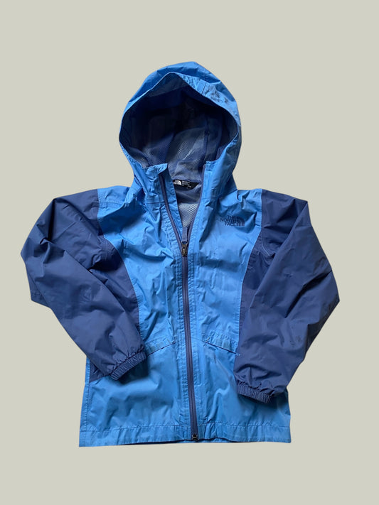 Blue two tine rain jacket 7-8Y | The North Face